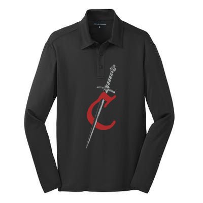 Limited Chrissy Costanza Dagger Silk Touch Performance Long Sleeve Polo