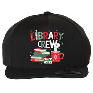 Library Crew Christmas Tree Funny Book Lovers Librarian Xmas Wool Snapback Cap