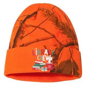 Library Crew Christmas Tree Funny Book Lovers Librarian Xmas Kati Licensed 12" Camo Beanie