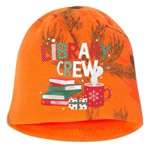 Library Crew Christmas Tree Funny Book Lovers Librarian Xmas Kati - Camo Knit Beanie