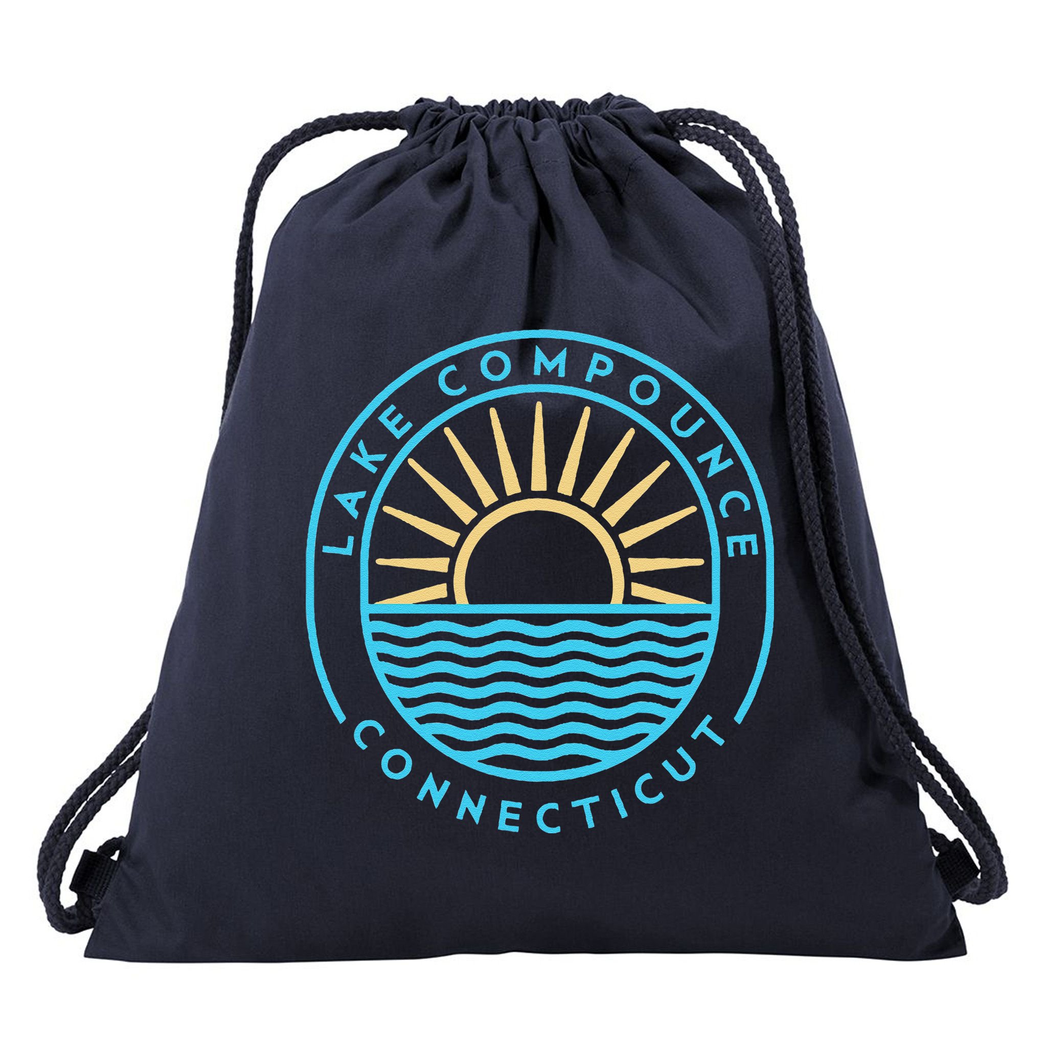 Lake Compounce Connecticut Outdoors Vintage Drawstring Bag