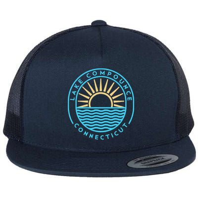 Lake Compounce Connecticut Outdoors Vintage Flat Bill Trucker Hat