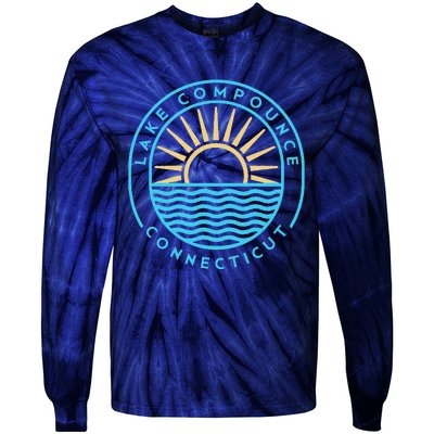 Lake Compounce Connecticut Outdoors Vintage Tie-Dye Long Sleeve Shirt