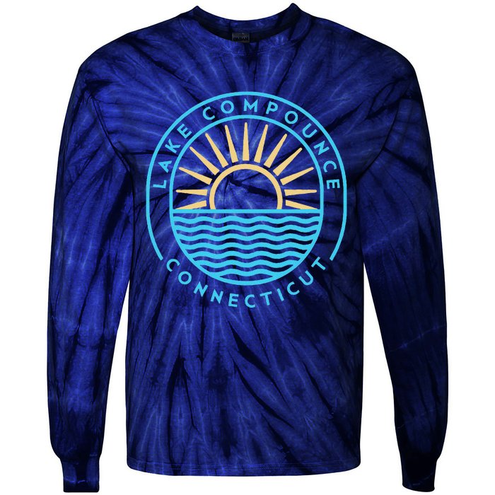 Lake Compounce Connecticut Outdoors Vintage Tie-Dye Long Sleeve Shirt