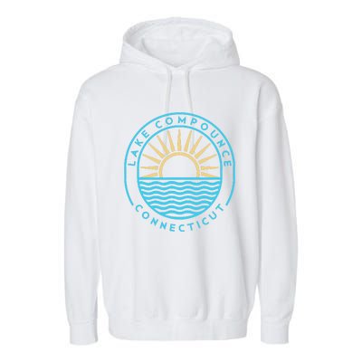 Lake Compounce Connecticut Outdoors Vintage Garment-Dyed Fleece Hoodie