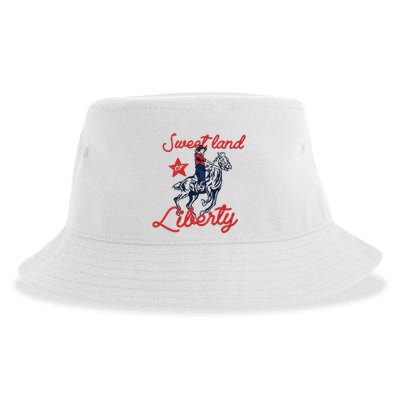 Liberty City Cowboy 4th Of July Sweet Land Liberty Cowboy Sustainable Bucket Hat