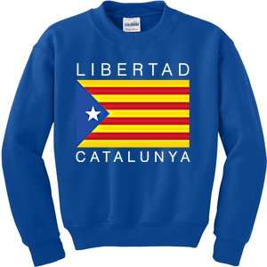 Libertad Catalunya Catalan Catalonia Independence Espana Gift Kids Sweatshirt