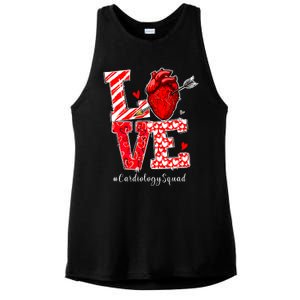 Love Cardiology Cardiologist Cardiac Nurse Valentines Day Ladies PosiCharge Tri-Blend Wicking Tank