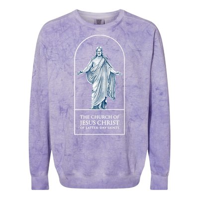 LDS Church Church Of Jesus Christ Logo Mormons Colorblast Crewneck Sweatshirt