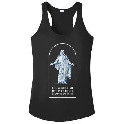 LDS Church Church Of Jesus Christ Logo Mormons Ladies PosiCharge Competitor Racerback Tank