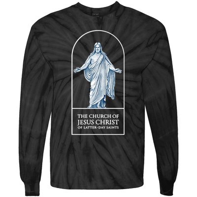 LDS Church Church Of Jesus Christ Logo Mormons Tie-Dye Long Sleeve Shirt