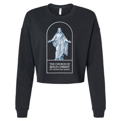 LDS Church Church Of Jesus Christ Logo Mormons Cropped Pullover Crew