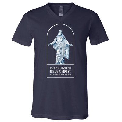 LDS Church Church Of Jesus Christ Logo Mormons V-Neck T-Shirt