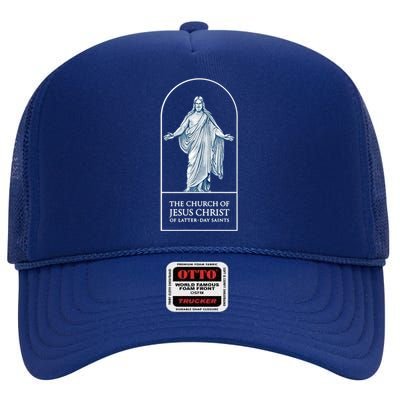 LDS Church Church Of Jesus Christ Logo Mormons High Crown Mesh Back Trucker Hat