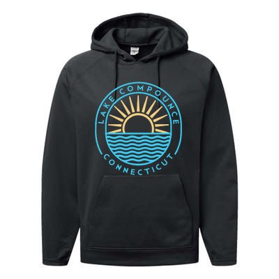 Lake Compounce Connecticut Outdoors Performance Fleece Hoodie