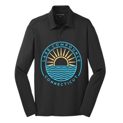 Lake Compounce Connecticut Outdoors Silk Touch Performance Long Sleeve Polo