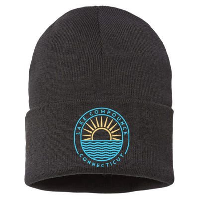 Lake Compounce Connecticut Outdoors Sustainable Knit Beanie