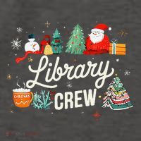 Library Crew Christmas Librarian Vector Backpack