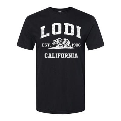 Lodi California CA Vintage State Athletic Style Softstyle CVC T-Shirt