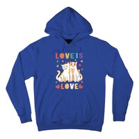 Love Cat Couple Gift Love Is Love Gift Valentine's Day Gift Hoodie