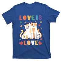 Love Cat Couple Gift Love Is Love Gift Valentine's Day Gift T-Shirt