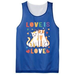 Love Cat Couple Gift Love Is Love Gift Valentine's Day Gift Mesh Reversible Basketball Jersey Tank