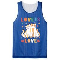 Love Cat Couple Gift Love Is Love Gift Valentine's Day Gift Mesh Reversible Basketball Jersey Tank