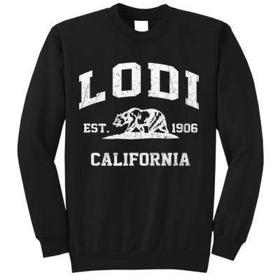 Lodi California CA vintage state Athletic style Sweatshirt