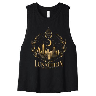 Lunathion Crescent City Women's Racerback Cropped Tank