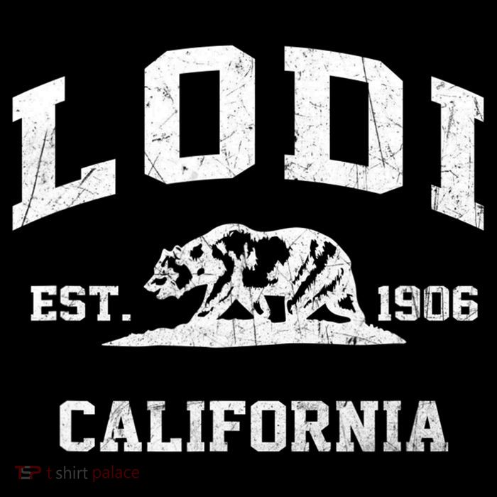 Lodi California CA Vintage State Athletic Style Tall T-Shirt
