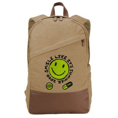L Color Changing Smile Like It’S Summer 2000 Cotton Canvas Backpack