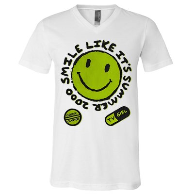 L Color Changing Smile Like It’S Summer 2000 V-Neck T-Shirt