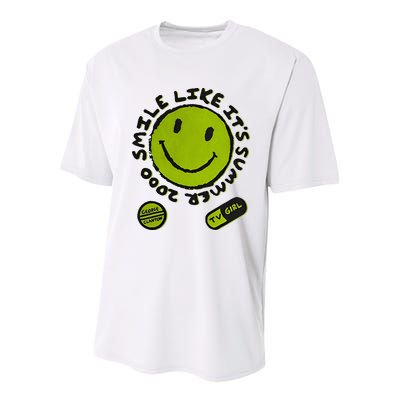 L Color Changing Smile Like It’S Summer 2000 Youth Performance Sprint T-Shirt