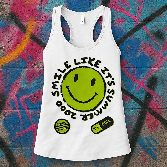 L Color Changing Smile Like It’S Summer 2000 Womens Tank Top