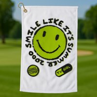 L Color Changing Smile Like It’S Summer 2000 Golf Towel