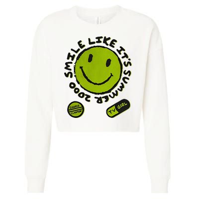 L Color Changing Smile Like It’S Summer 2000 Cropped Pullover Crew