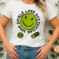 L Color Changing Smile Like It’S Summer 2000 Womens T-Shirt