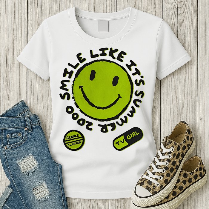 L Color Changing Smile Like It’S Summer 2000 Womens T-Shirt