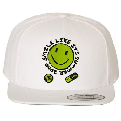 L Color Changing Smile Like It’S Summer 2000 Wool Snapback Cap