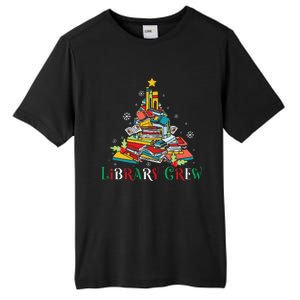 Library Crew Christmas Light Funny Book Lover Librarian Xmas Tall Fusion ChromaSoft Performance T-Shirt