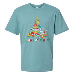 Library Crew Christmas Light Funny Book Lover Librarian Xmas Sueded Cloud Jersey T-Shirt