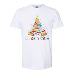 Library Crew Christmas Light Funny Book Lover Librarian Xmas Softstyle CVC T-Shirt