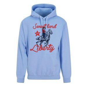 Liberty City Cowboy 4th Of July Sweet Land Liberty Cowboy Unisex Surf Hoodie