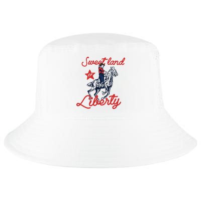 Liberty City Cowboy 4th Of July Sweet Land Liberty Cowboy Cool Comfort Performance Bucket Hat
