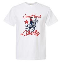 Liberty City Cowboy 4th Of July Sweet Land Liberty Cowboy Garment-Dyed Heavyweight T-Shirt