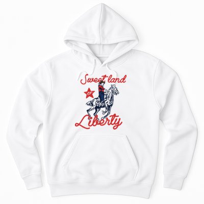 Liberty City Cowboy 4th Of July Sweet Land Liberty Cowboy Hoodie