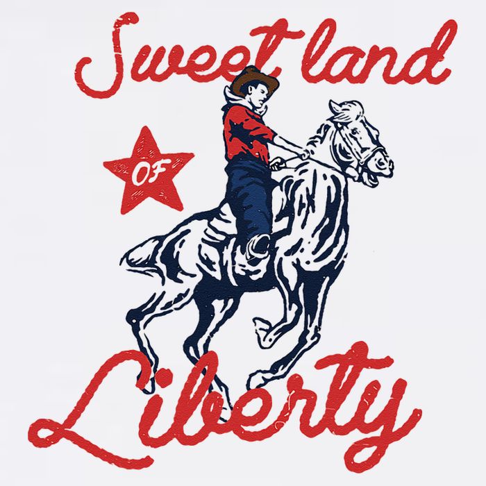 Liberty City Cowboy 4th Of July Sweet Land Liberty Cowboy Apron
