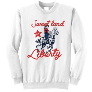 Liberty City Cowboy 4th Of July Sweet Land Liberty Cowboy Sweatshirt