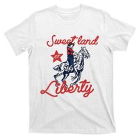 Liberty City Cowboy 4th Of July Sweet Land Liberty Cowboy T-Shirt