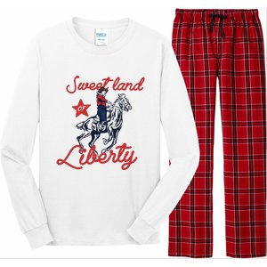 Liberty City Cowboy 4th Of July Sweet Land Liberty Cowboy Long Sleeve Pajama Set